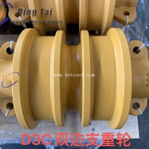 D3C Single And Double Flange Track Roller Bulldozer Undercarriage Parts