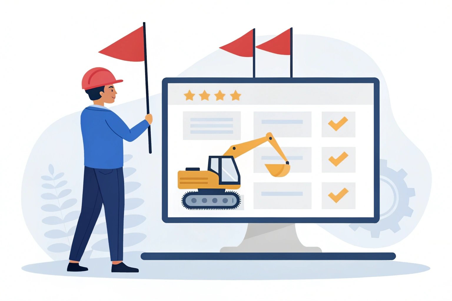 Red flags in supplier websites for excavator parts
