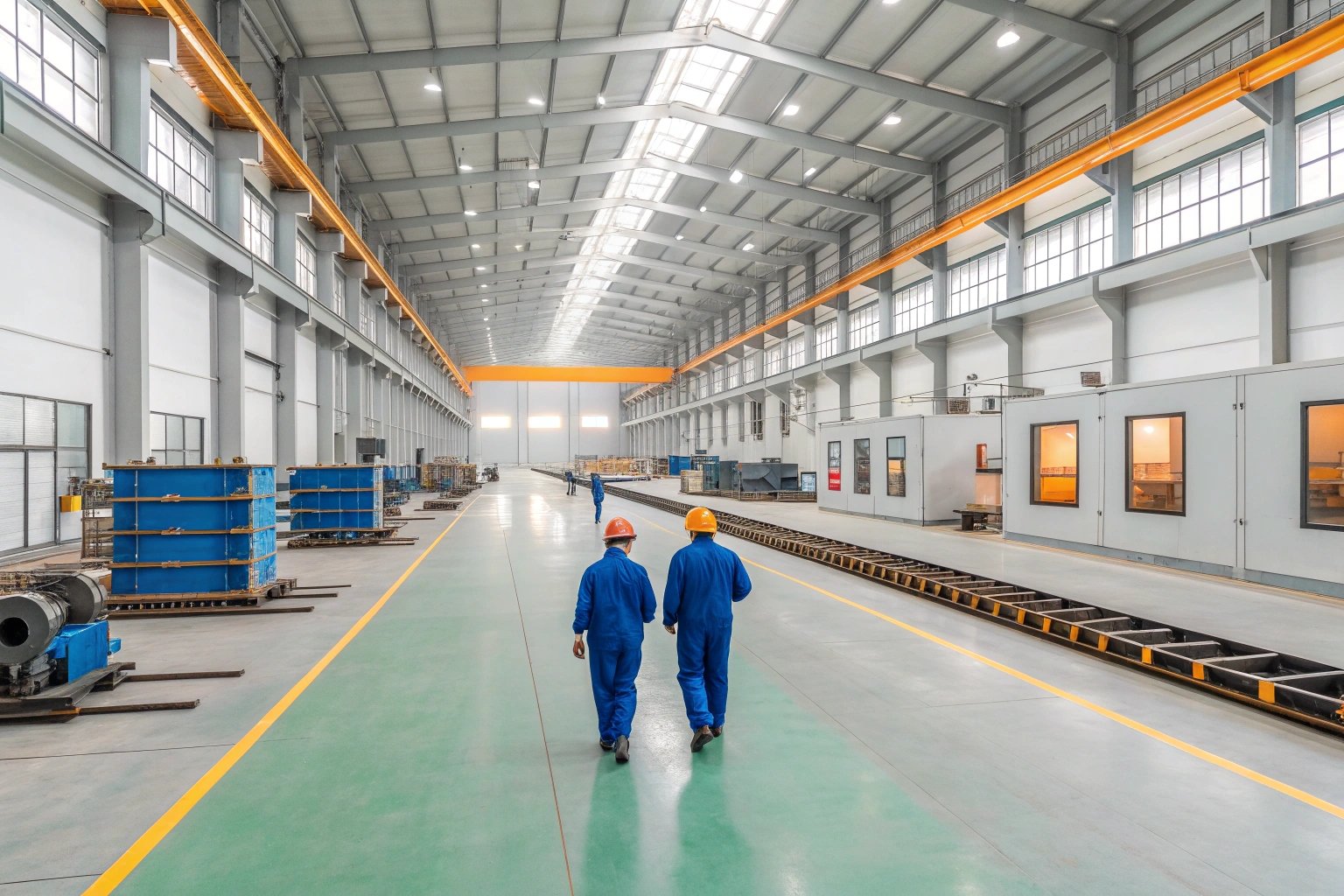 Factory Scene of Global Cooperation and Quality Assurance