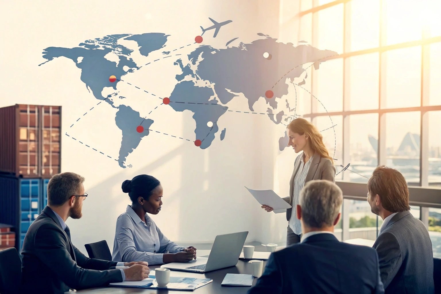 Discussion on Appointed Freight Forwarders - Business meeting focusing on logistics and freight forwarding collaboration